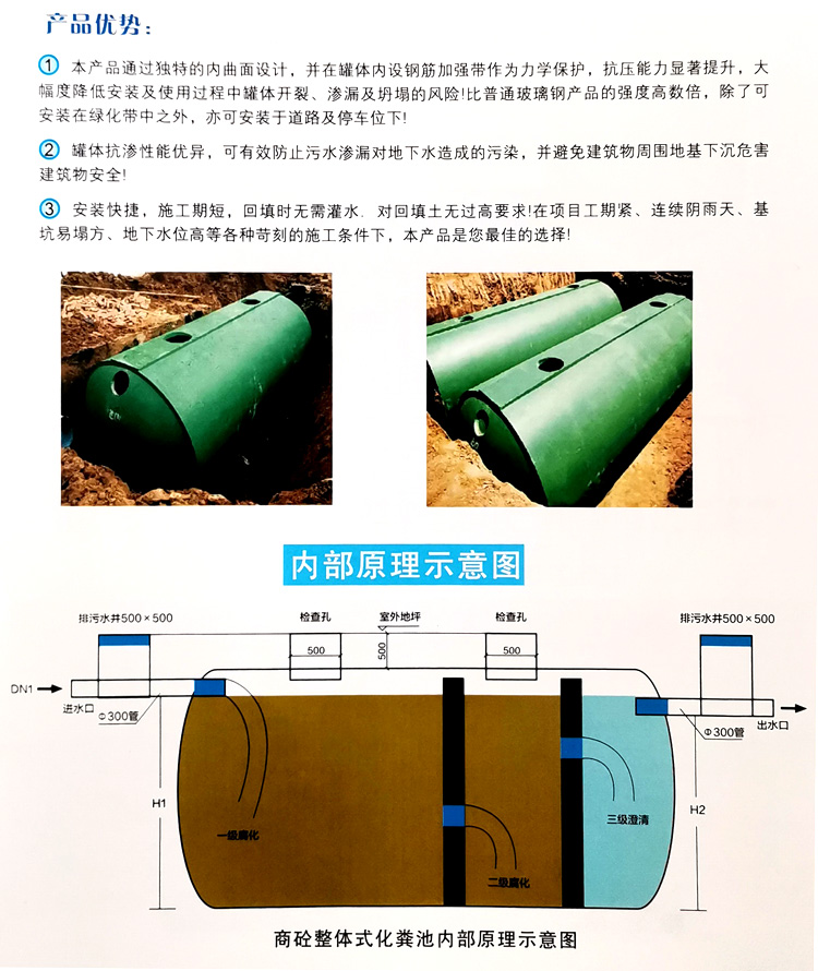 循化玻璃钢化粪池